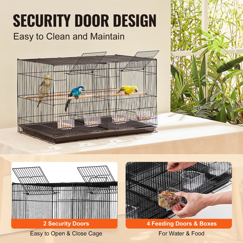 Stackable Bird Travel Cage with Handle & Perch