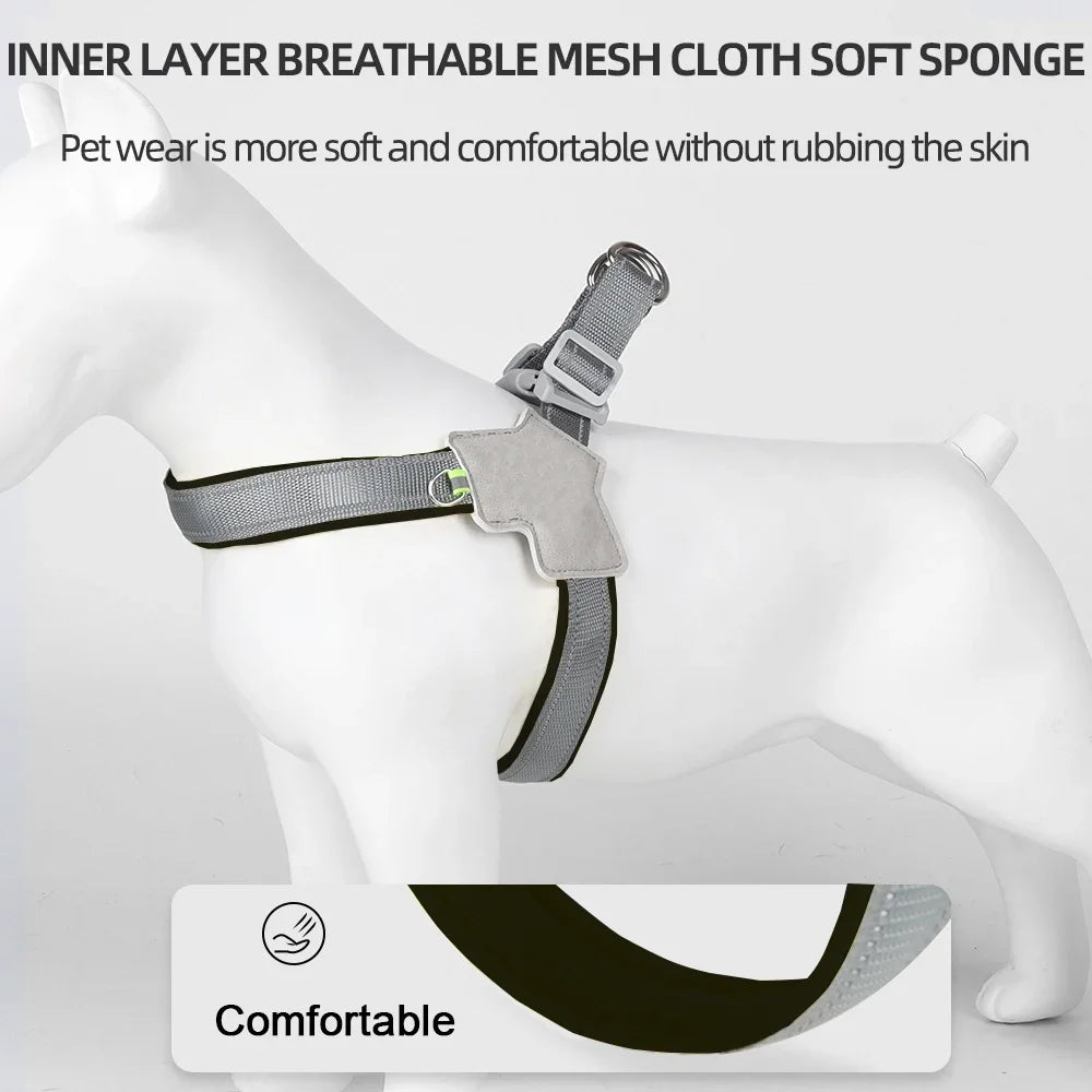 Adjustable Reflective Dog Harness for Small, Medium & Large Dogs