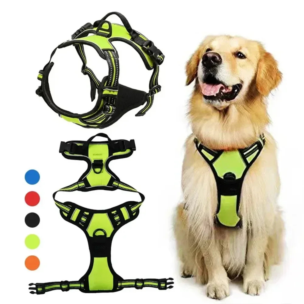 Reflective Breathable Vest Dog Harness for Small, Medium & Large Dogs