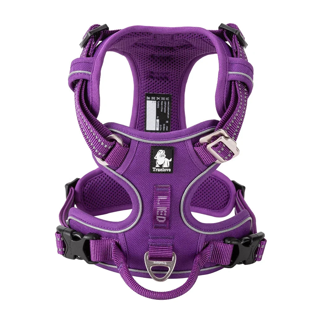 No-Pull Reflective Step-In Dog Harness — Adjustable & Comfortable