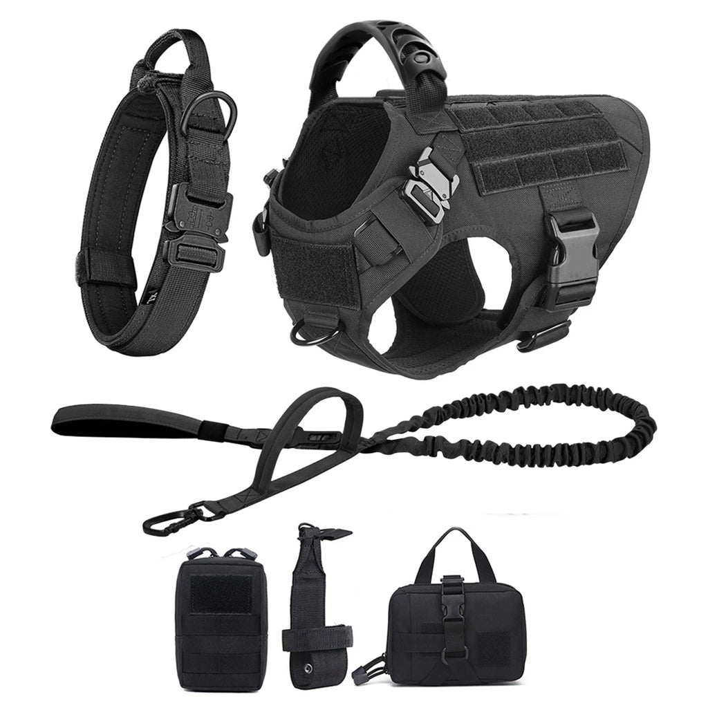 Dog Harness & Leash Set — Training Walking Vest for Medium & Large Dogs