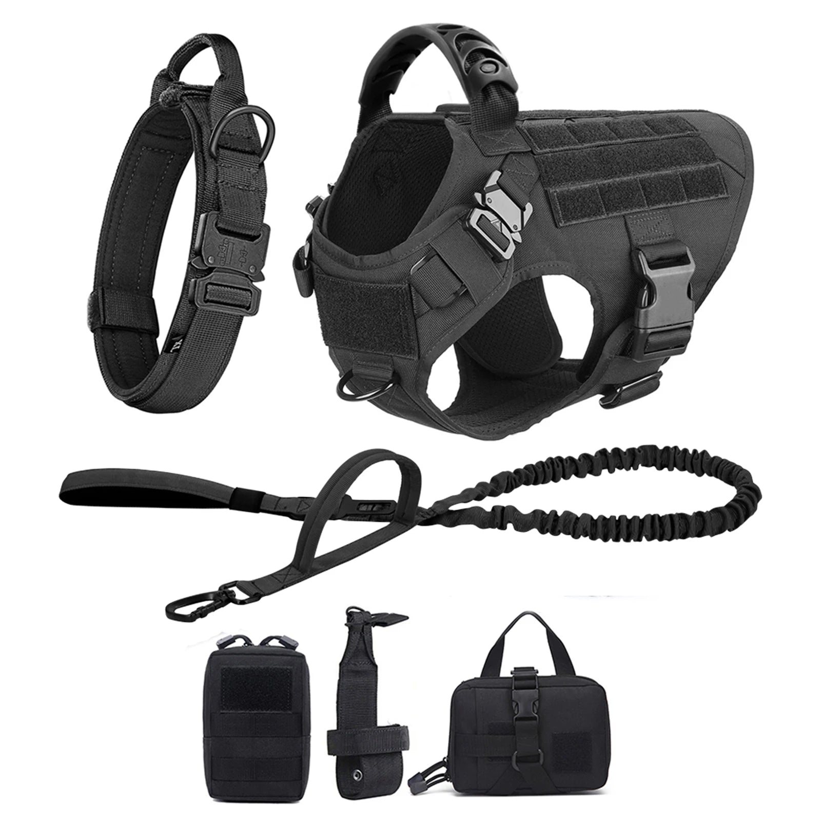 Dog Harness & Leash Set — Training Walking Vest for Medium & Large Dogs