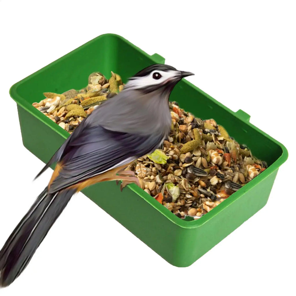 Bird Parrot Water Bath Tub Pet Bird Bowl Parrots Parakeet Birdbath Cage Hanging Small Parrot Cage Pet Bird Cage Accessories