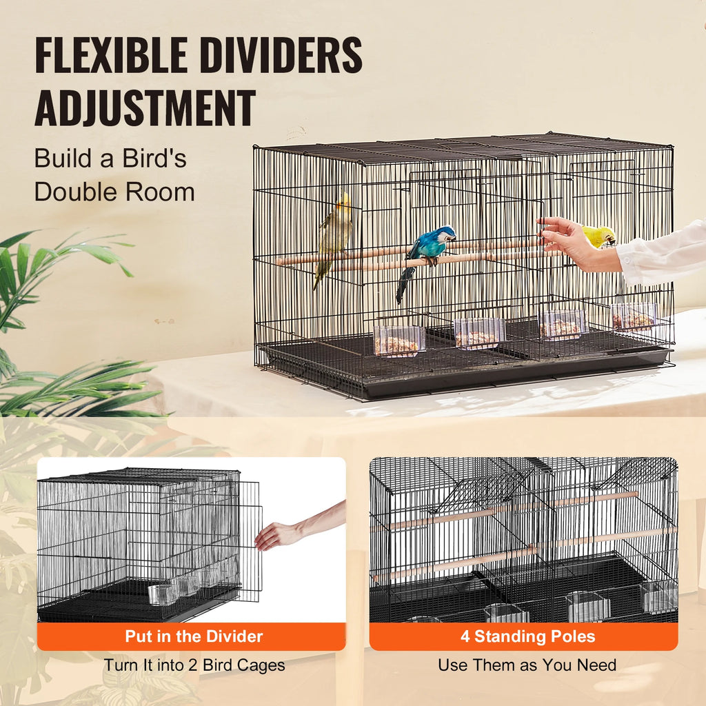 Stackable Bird Travel Cage with Handle & Perch