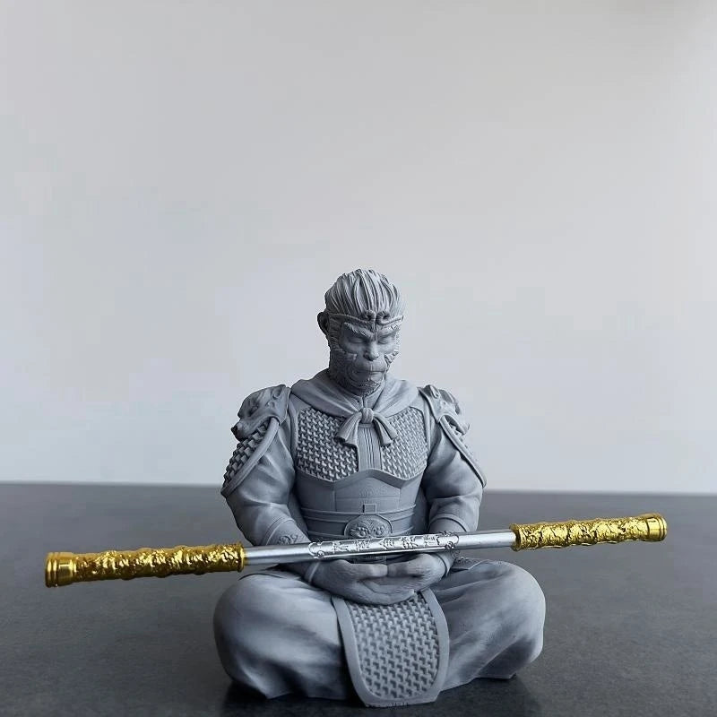 Fish tank landscape Sun Wukong battle Buddha decoration micro landscape decoration submerged small stone Zen decoration