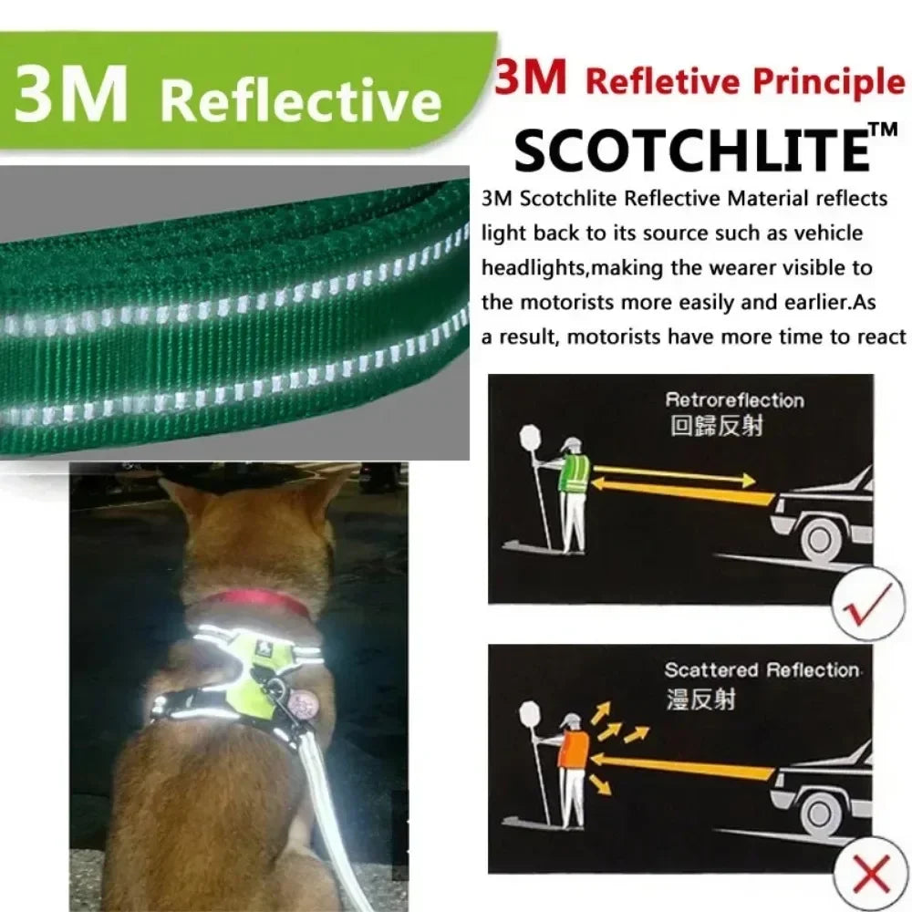 Reflective Breathable Vest Dog Harness for Small, Medium & Large Dogs