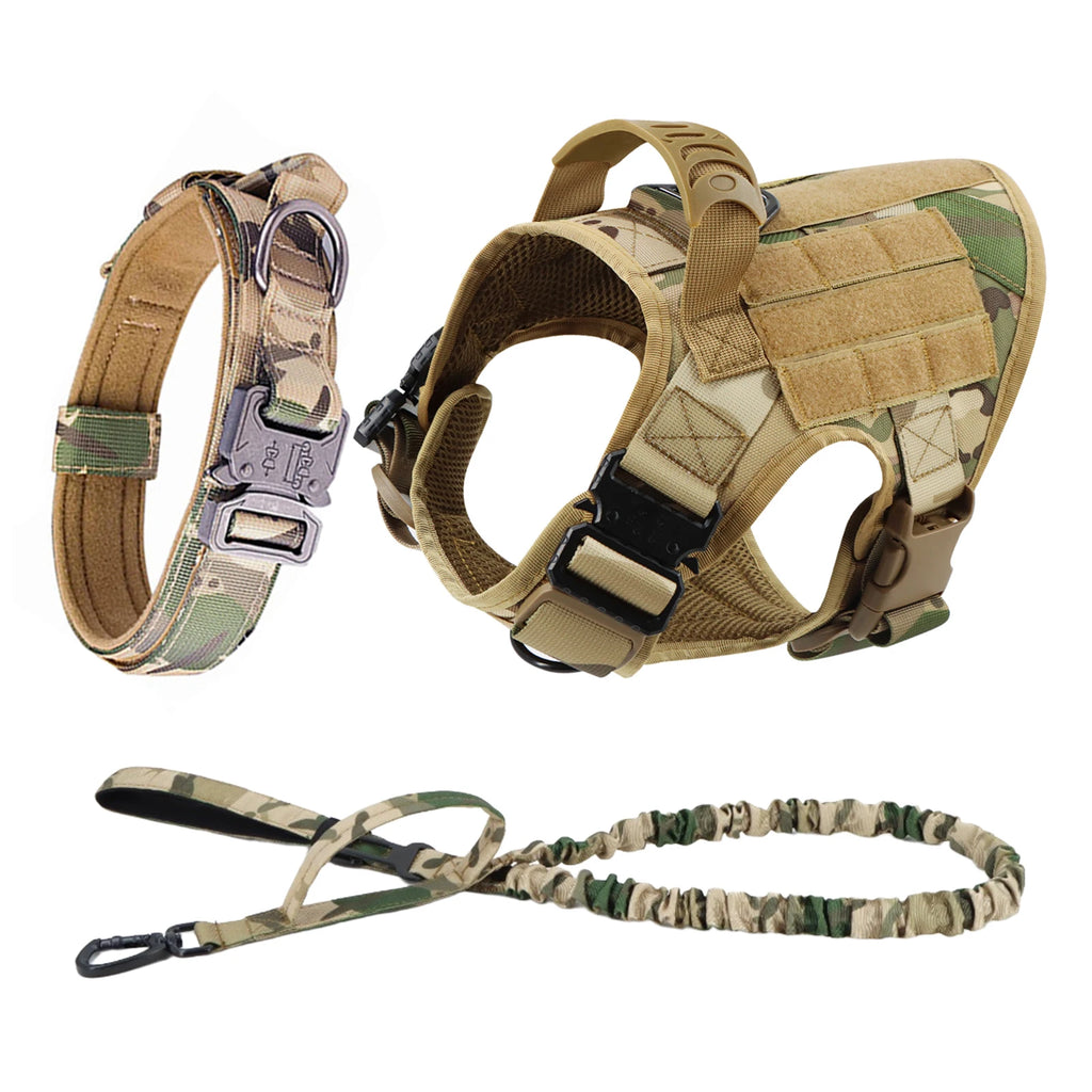 Dog Harness & Leash Set — Training Walking Vest for Medium & Large Dogs