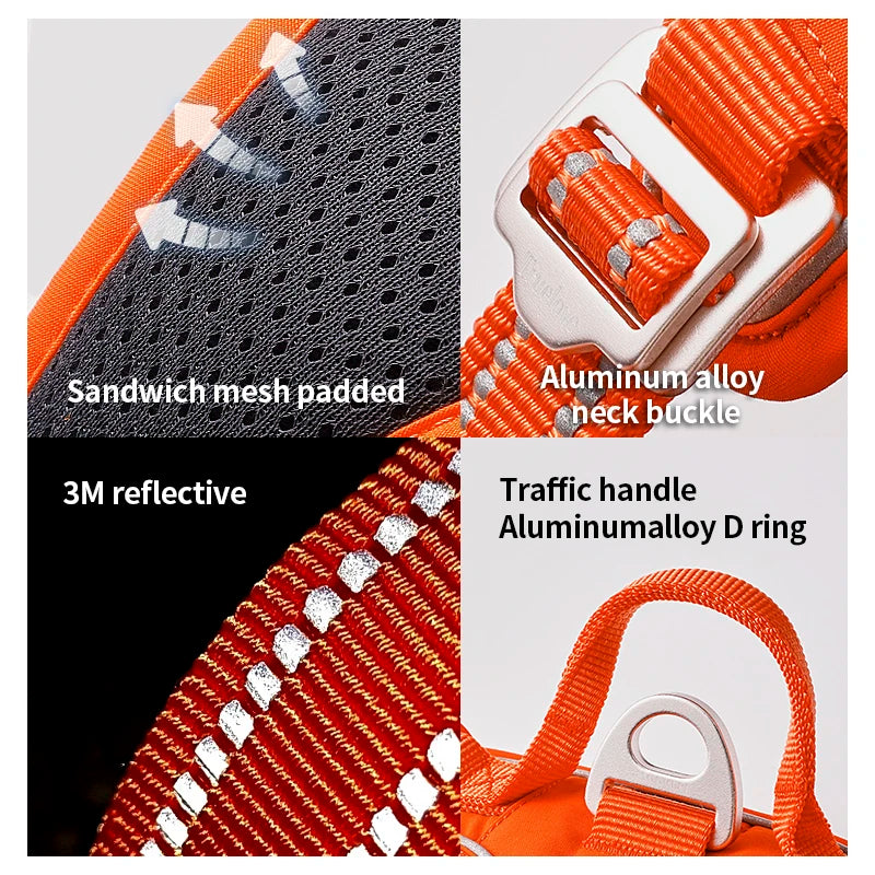 No-Pull Reflective Step-In Dog Harness — Adjustable & Comfortable