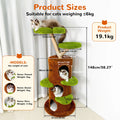Multi-Level Cat Tree Tower with Sisal Post, Plush Cave & Activity Center