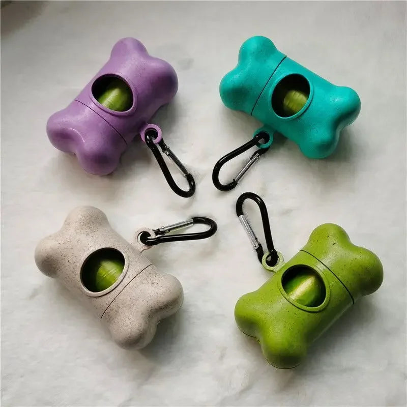 Dog Waste Bag Dispenser & Carrier with Poop Bags
