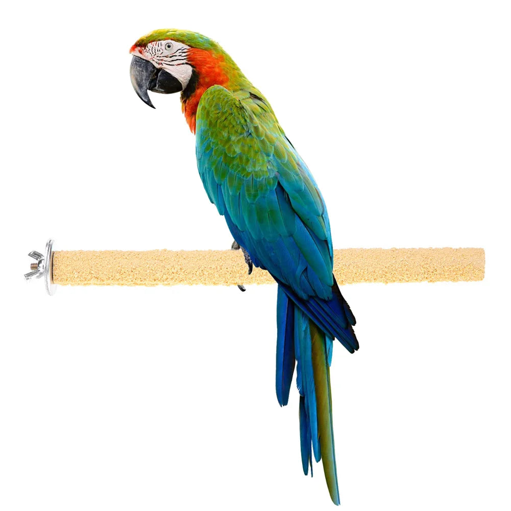 Colorful Pet Bird Chew Toys Cage Perches Stand Platform Bird Toy Paw Grinding Clean for Toys Parrot Bites Parakeet Pet Supplies