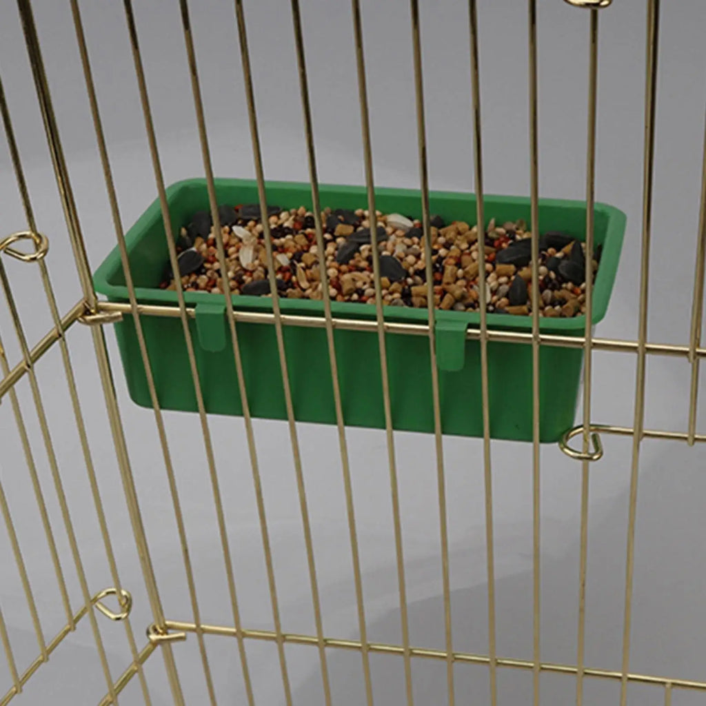 Bird Parrot Water Bath Tub Pet Bird Bowl Parrots Parakeet Birdbath Cage Hanging Small Parrot Cage Pet Bird Cage Accessories