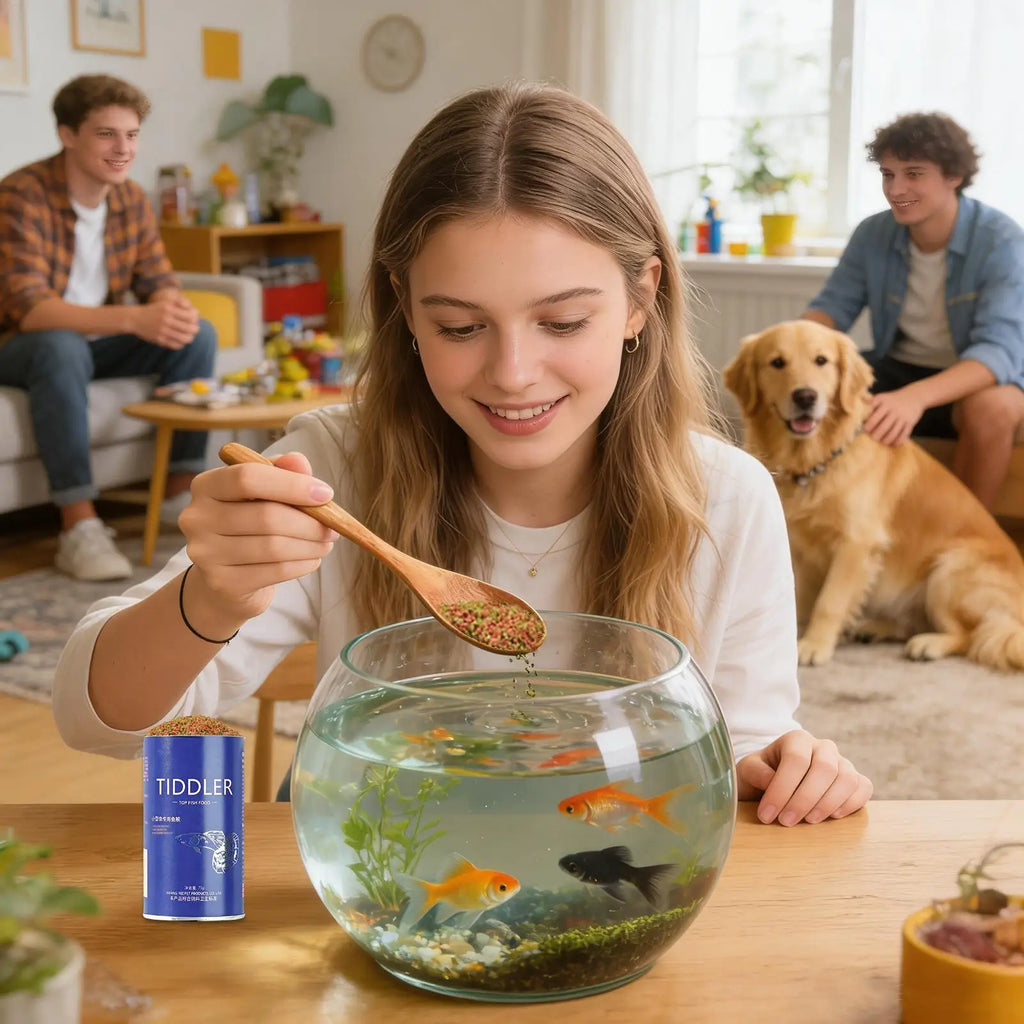 Fish Food Aquarium Feed Small Betta Fish Food for Breeders Hobbyists Freshwater Anglers Home Office Stores Shops Restaurant
