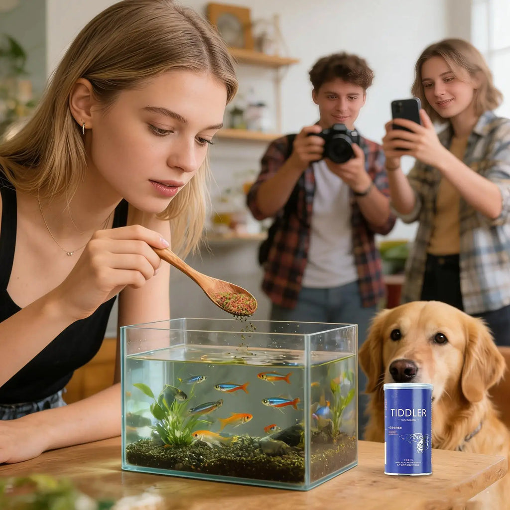 Fish Food Aquarium Feed Small Betta Fish Food for Breeders Hobbyists Freshwater Anglers Home Office Stores Shops Restaurant