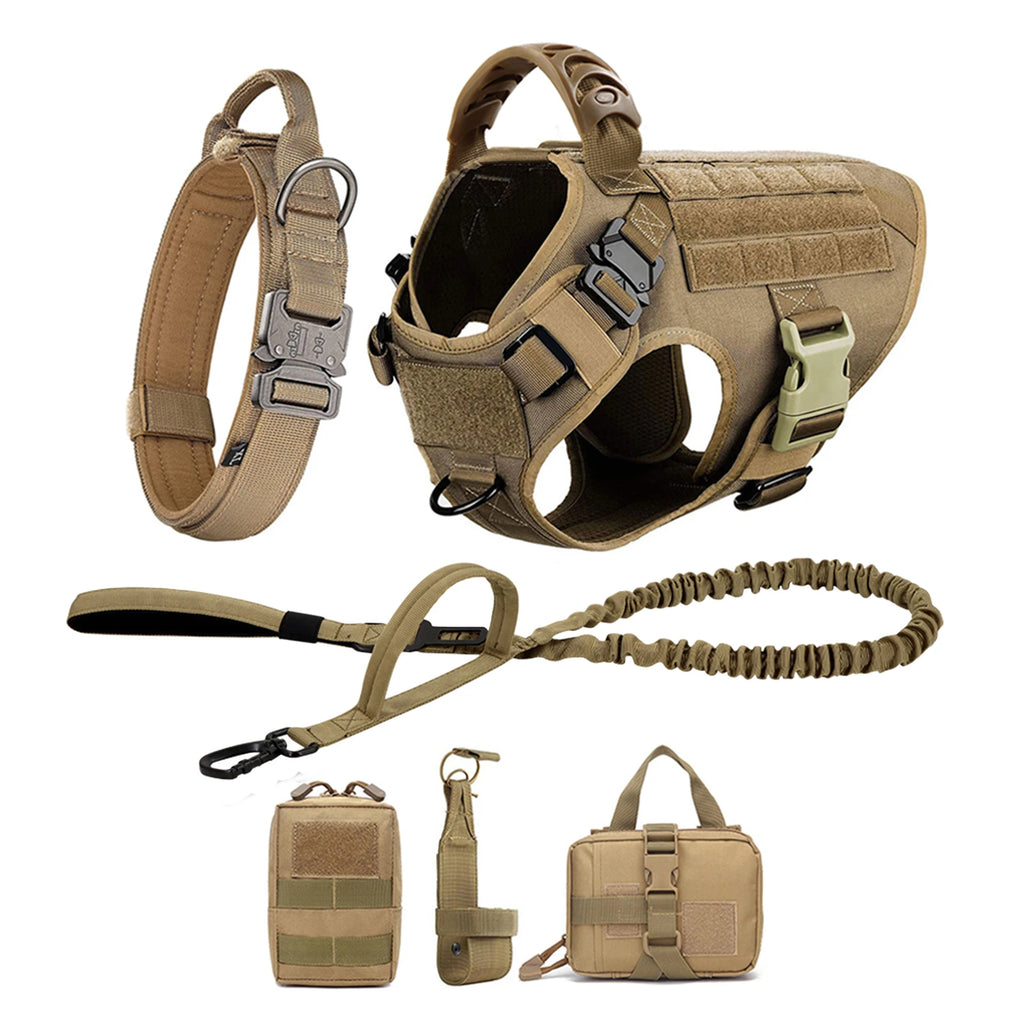 Dog Harness & Leash Set — Training Walking Vest for Medium & Large Dogs