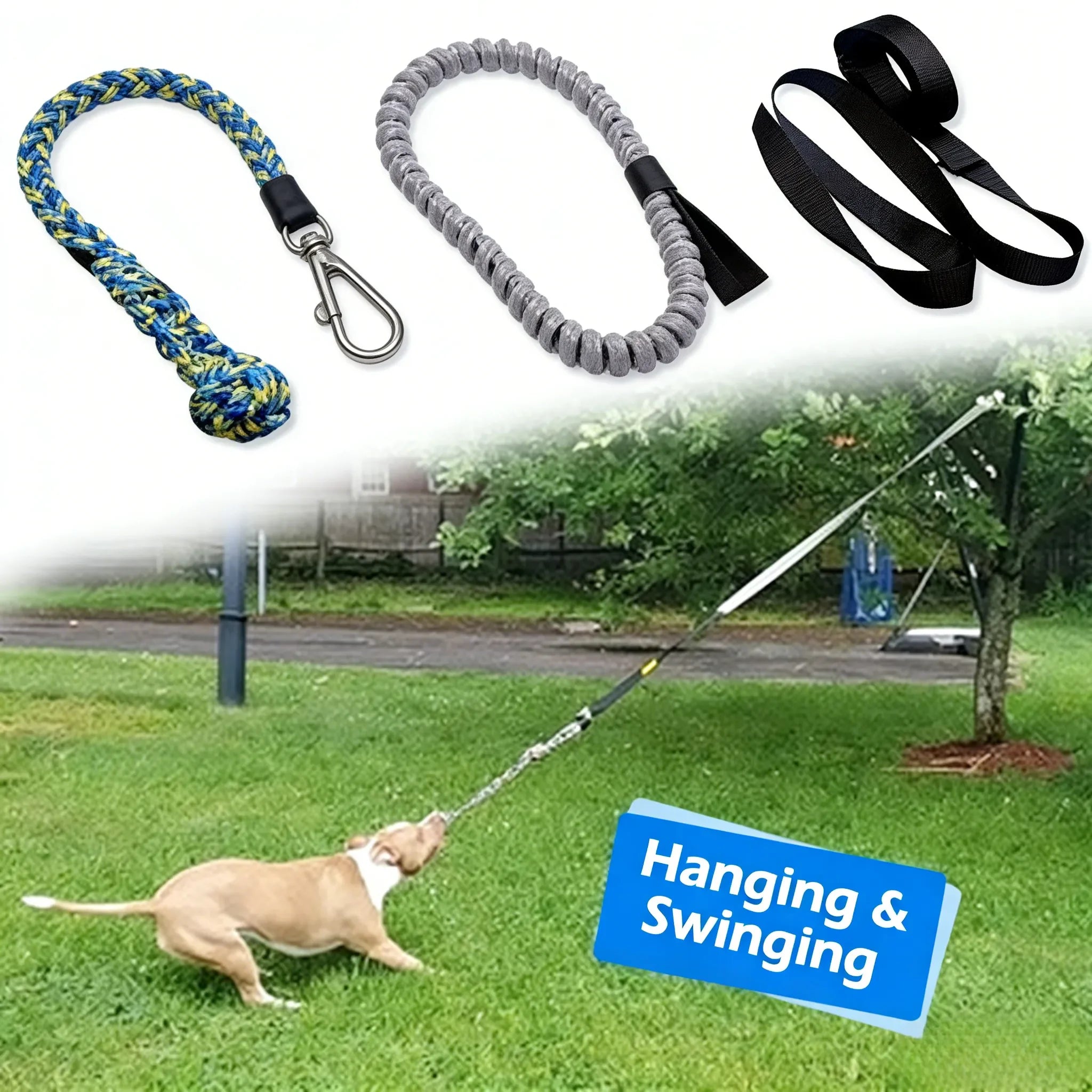 Durable Dog Tug Toy with Knot — Teeth-Cleaning Chew for Indoor & Outdoor