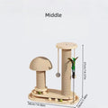 Interactive Cat Scratching Post Tower with Jute & Ball Track