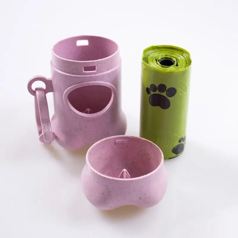 Dog Waste Bag Dispenser & Carrier with Poop Bags