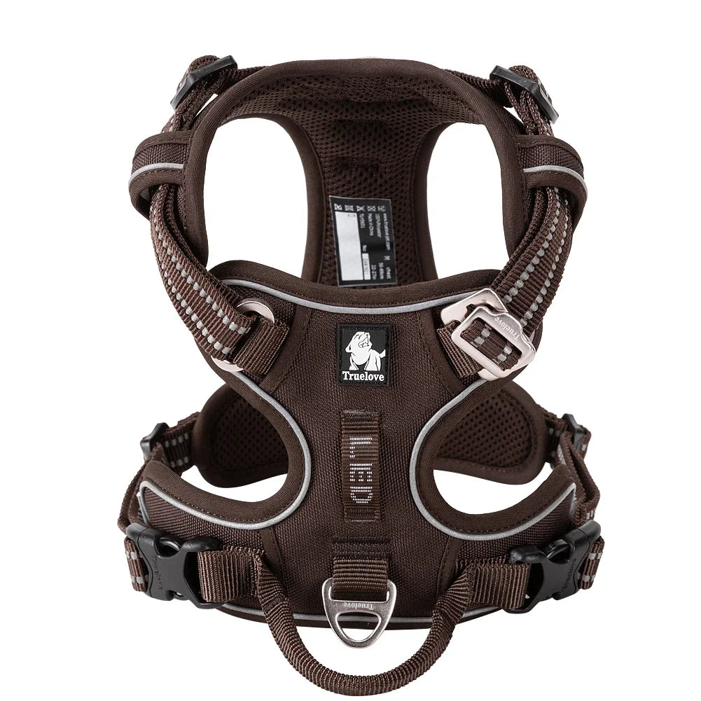 No-Pull Reflective Step-In Dog Harness — Adjustable & Comfortable
