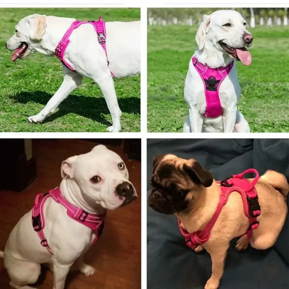 Reflective Breathable Vest Dog Harness for Small, Medium & Large Dogs