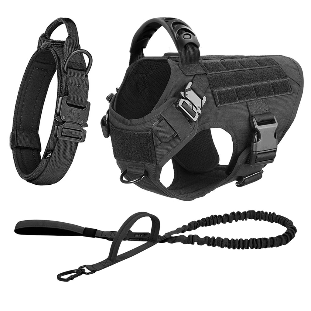 Dog Harness & Leash Set — Training Walking Vest for Medium & Large Dogs