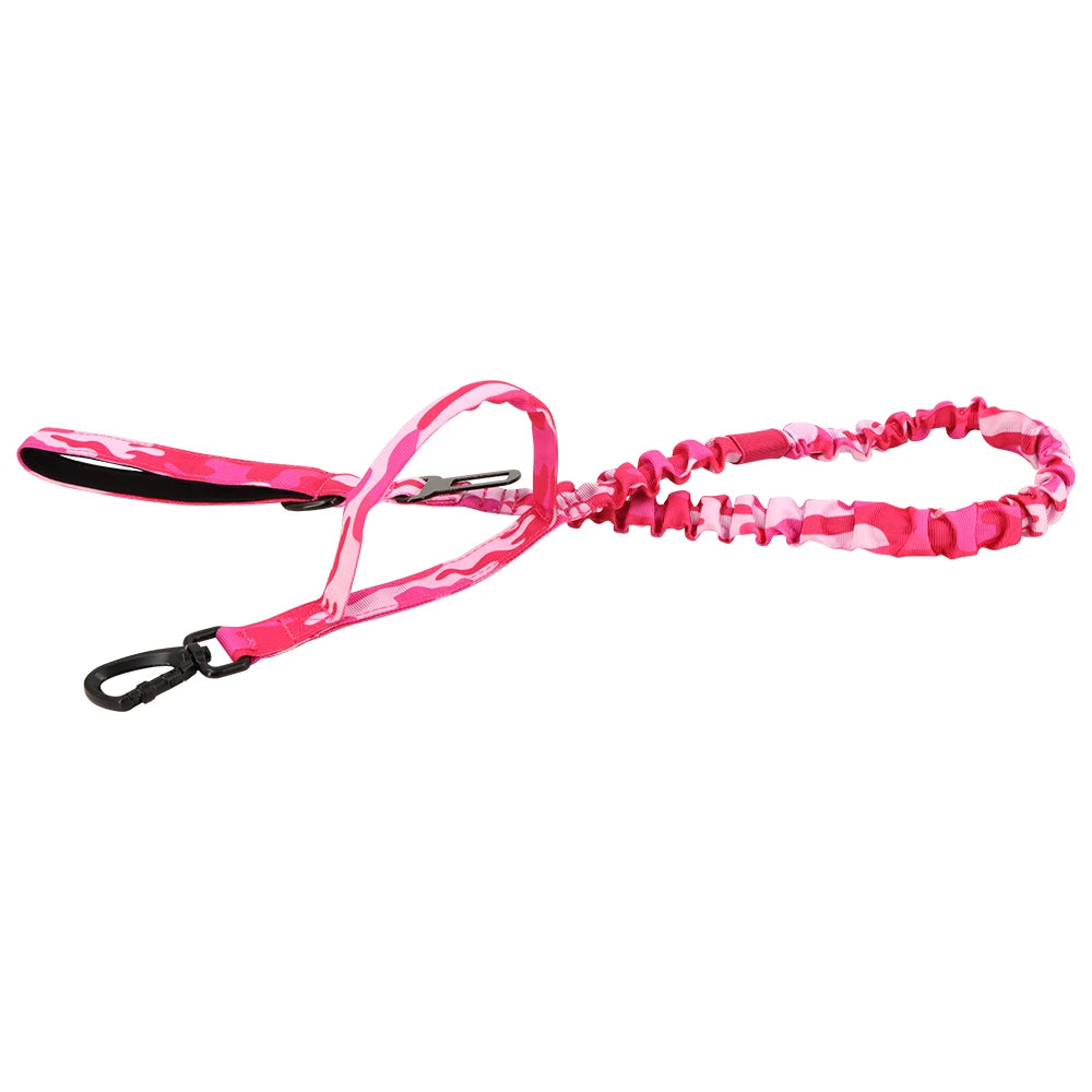 Military Tactical Dog Harness — Pink Camouflage Training Vest for Large & Medium Dogs