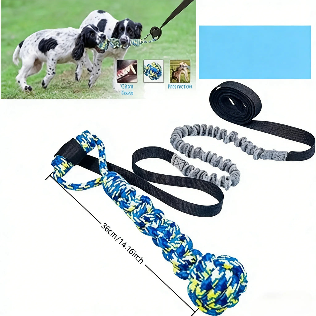 Durable Dog Tug Toy with Knot — Teeth-Cleaning Chew for Indoor & Outdoor