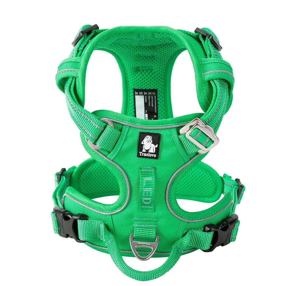 No-Pull Reflective Step-In Dog Harness — Adjustable & Comfortable