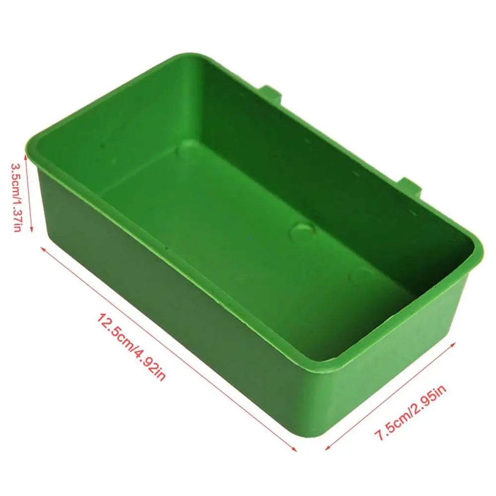 Bird Parrot Water Bath Tub Pet Bird Bowl Parrots Parakeet Birdbath Cage Hanging Small Parrot Cage Pet Bird Cage Accessories