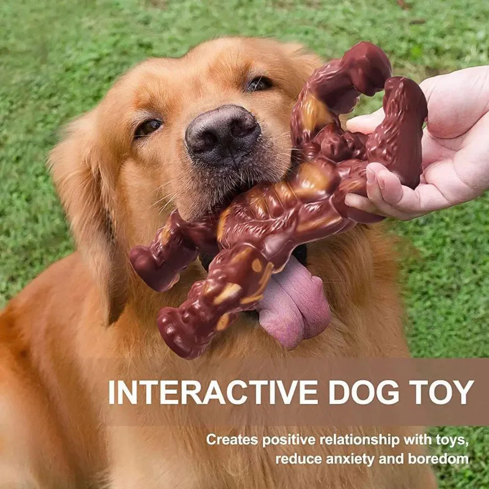 Indestructible Gorilla Dog Chew Toy for Aggressive Chewers