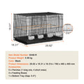 Stackable Bird Travel Cage with Handle & Perch