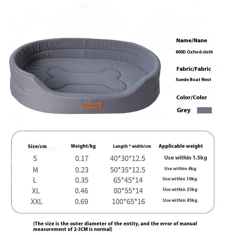 Dog Pet Beds Square Dog Bed For Large Dogs Dog Sofa Beds Waterproof Customized Pet Bed Inner Pad Washable Puppy Kennel Accessory
