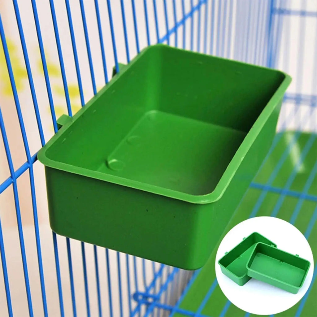 Bird Parrot Water Bath Tub Pet Bird Bowl Parrots Parakeet Birdbath Cage Hanging Small Parrot Cage Pet Bird Cage Accessories