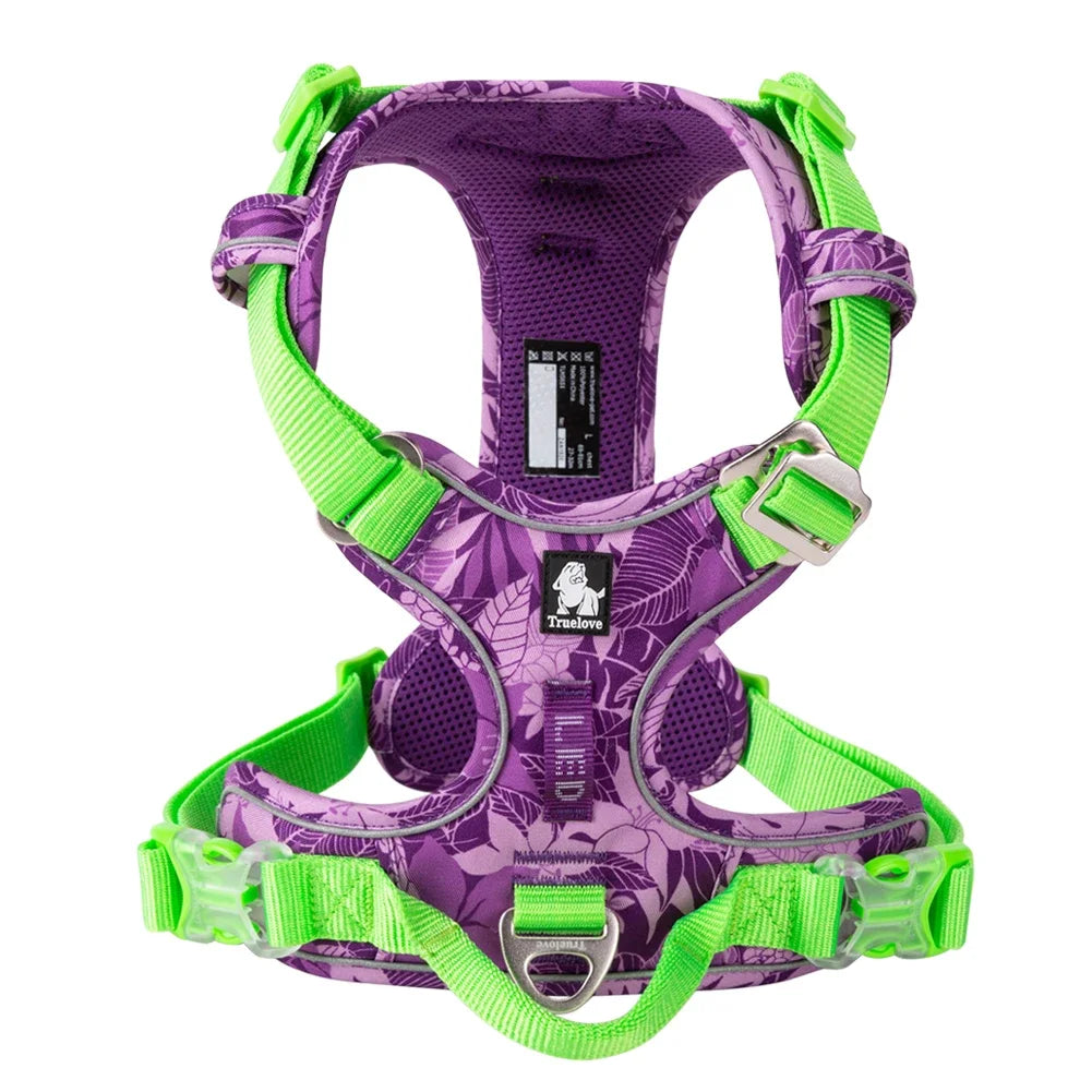 No-Pull Reflective Step-In Dog Harness — Adjustable & Comfortable
