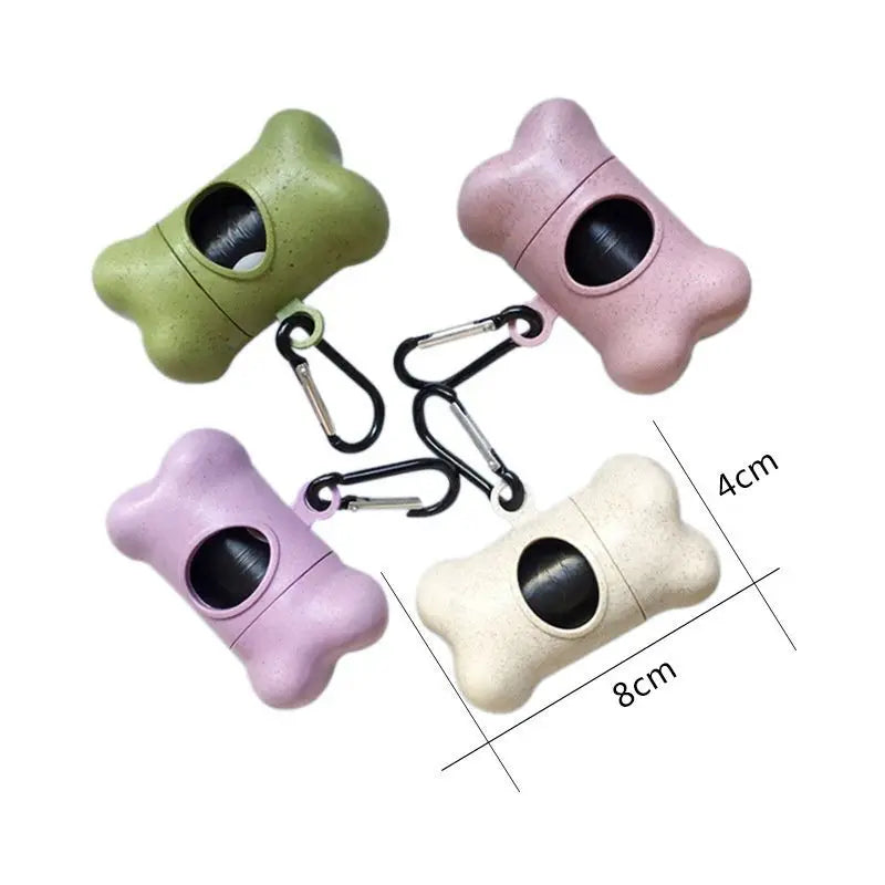 Dog Waste Bag Dispenser & Carrier with Poop Bags